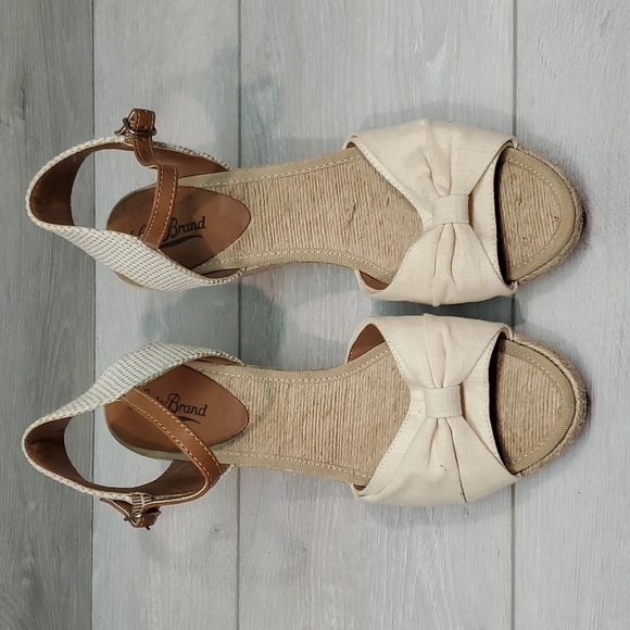 Lucky Brand Womens Kavala Espadrille Wedge Ankle Strap Sandals shoes sz 10B - Picture 4 of 13